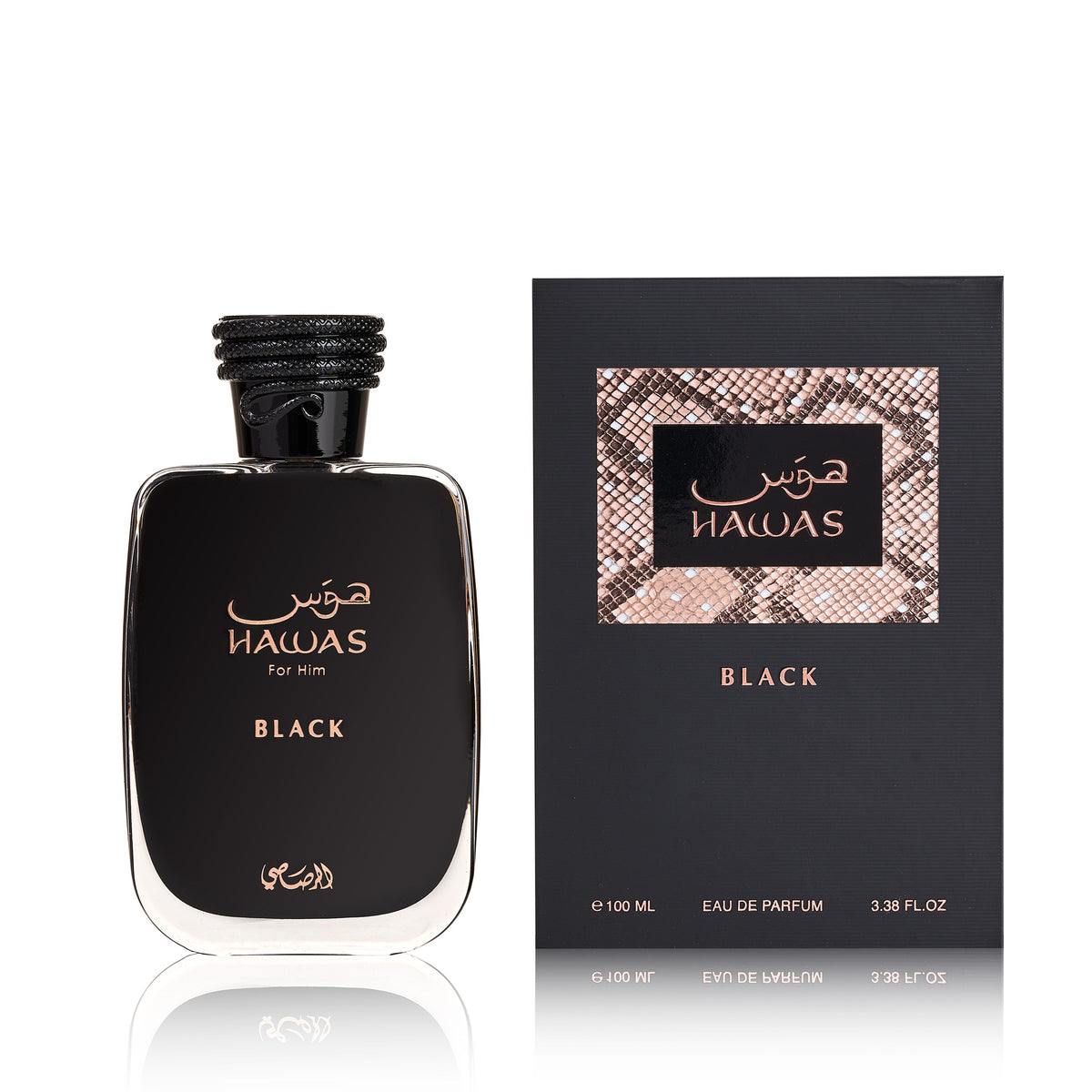 Rasasi Hawas Black con caja