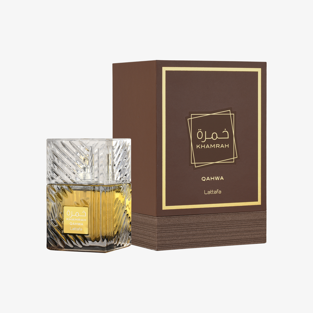 Lattafa Khamrah Qahwa con caja