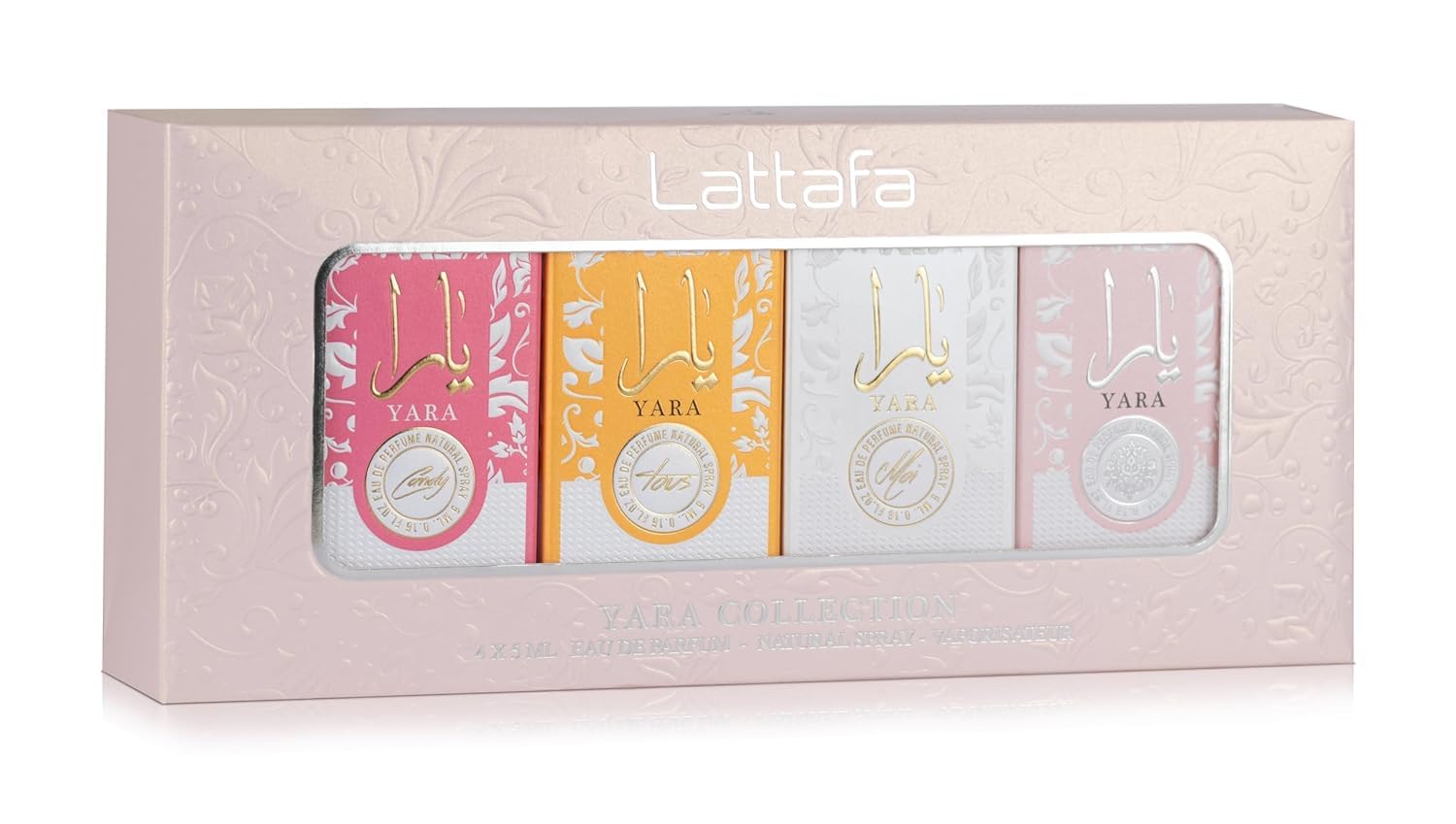 Lattafa Yara Collection Set 4 x 25 ml — Estuche